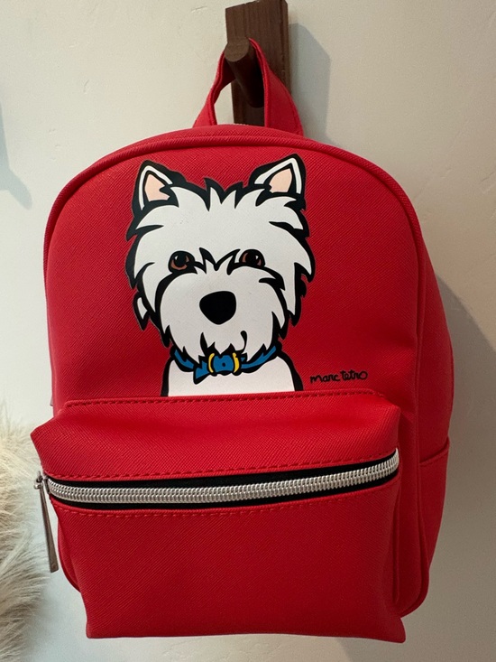 Marc Tetro Handbags - Marc Tetro Red Westie Mini Backpack